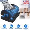 Under Desk Office Footrest Memory Foam Ergonomic Footrest Washable Foot Rest with 2 Adjustable Heights for Home Office