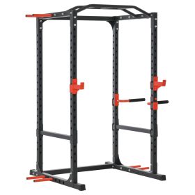 Adjustable Power Tower Dip Station Pull Up Bar Squat Rack Power Cage At Home Workout Equipment, Upper Body Strength Training Equipment