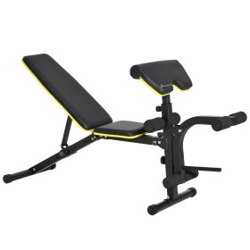 Adjustable Workout Bench with Leg Extension and Curl, Ergonomic Foam, Dumbbell Bench for Home, Comfortable Padding, Exercise Bench Home Gym Equip