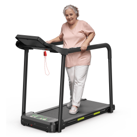 A Walking Treadmill For The Elderly, Featuring A Stable And Safe Structural Design, A Large LED Display For Seniors, Long Handrails For Balance, (Option: Home treadmill)