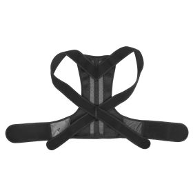 Unisex Back Posture Corrector Lumbar Upper Back Clavicle Shoulder Brace Belt (Option: 3XL)