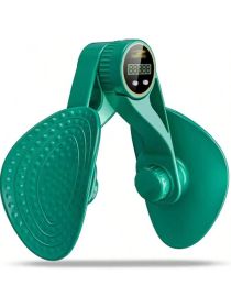 Women's Three-level Strength Band Counting Display Resistance Band Thigh Trainer Inner Thigh Trainer Pelvic Floor Exercise Equipment Kegel Exerci (Option: Green)