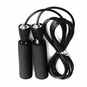 Gym Aerobic Exercise Boxing Skipping Rope Adjustable Bearing Speed Fitness Bearing Rope Tangle-Free Jumping Rope Speed Equipments Skipping Adjust (Option: Black)