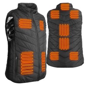 Heated Vest Electric USB Jacket Men Women Heating Coat Thermal Body Warmer Wear with 3 Temperature Levels (Option: M)