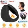 2Pcs Ear Warmers Unisex Winter Earmuffs Behind-the-Head for Winter Running Walking Dog Travel