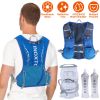 Sport Hydration Vest Running Backpack with 15oz 50oz Water Bladder Adjustable Strap Storage Bag for Trail Running Marathon Race Hiking