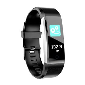0.96\'\' Fitness Tracker Activity Tracker w/Heart Rate IP67 Waterproof Smart Band Blood Oxygen Sleep Monitor Pedometer Sedentary Reminder Call Message (Option: Black)