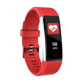 0.96\'\' Fitness Tracker Activity Tracker w/Heart Rate IP67 Waterproof Smart Band Blood Oxygen Sleep Monitor Pedometer Sedentary Reminder Call Message (Option: Red)