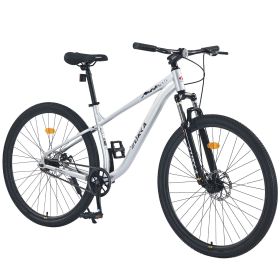 29 Inch Wheels Single Speed Mountain Bike, for Men Women Boys and Girls, Front Suspension,Steel Frame (Color: as Pic)