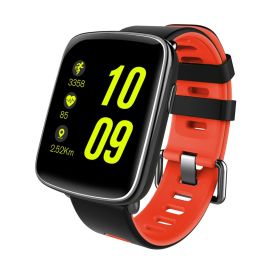 Smart Watch Fitness Tracker 1.54\'\' Color Screen IP68 Waterproof Activity Tracker w/ Heart Rate Monitor Pedometer Sleep Monitor (Option: Red)