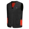 Heat Jacket Vest 3 Heating Gear Adjustable USB Heated Vest Warm Heat Coat Vest w/ 5 Heating Zones For Men Women Winter Outdoor Activity