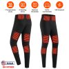 Winter Heated Pants for Men Women with 12 Heating Zones 5V USB Powered Heating Trouser with 3 Heating Levels Machine Washable for Outdoor Winter Activ